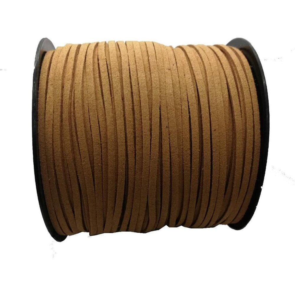 Faux Leather Cord for Jewelry Making 100 Yards 2.6mm Thin Suede String Rope Brow
